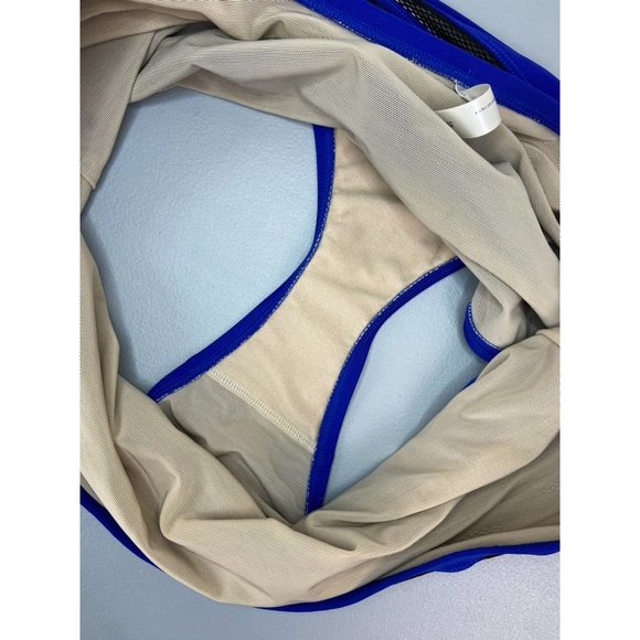 Cacique swim women's plus size 18 blue‎ high rise mesh panel swim bottoms - Picture 7 of 7